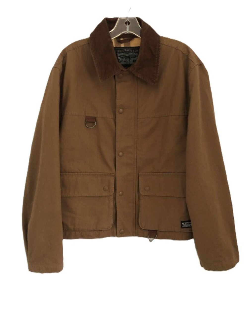 Levis Ripstop Cotton Streetwear Sepia Utilitarian Fishing Jacket Men's Small